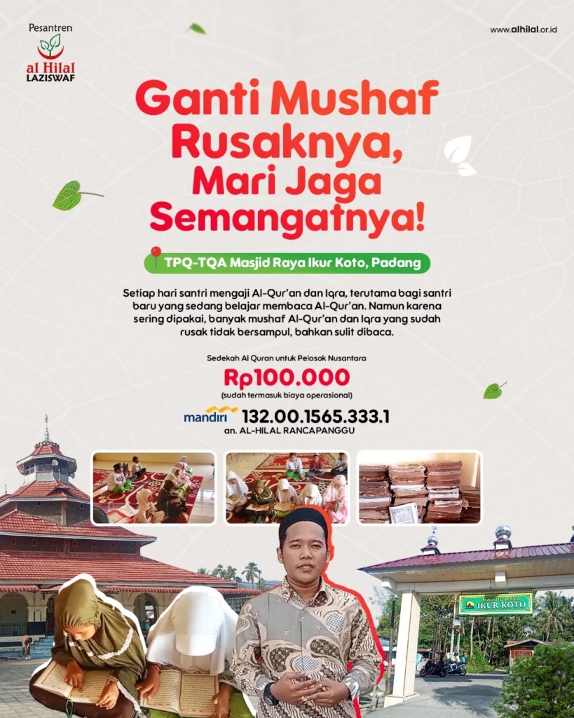Wakaf Quran Investasi Pahala untuk Generasi Penghafal Al-Quran
