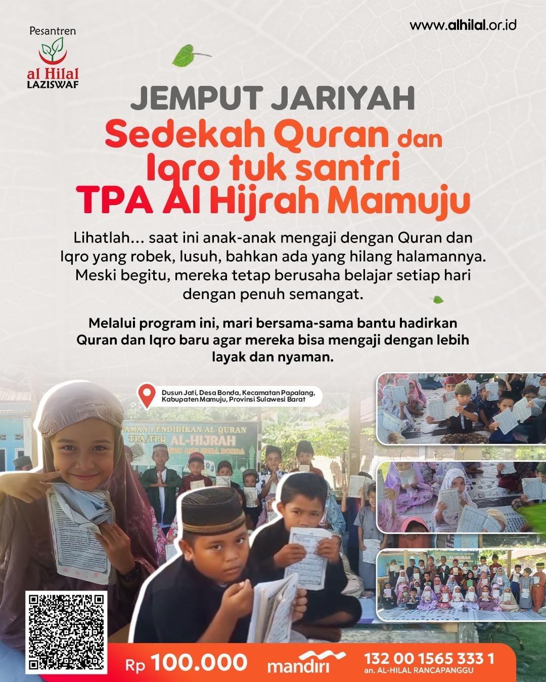 Sebar Quran Bersama Badan Wakaf Quran Bantu Santri Pelosok