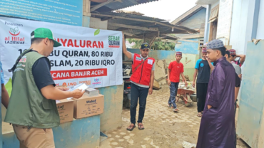 Penyaluran Al-Qur’an untuk Pesantren di Aceh Tamiang, Menguatkan Semangat Pesantren di Tengah Pemulihan Pasca Bencana